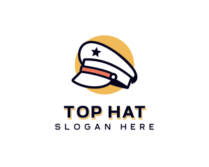 Captain Pilot Hat logo design