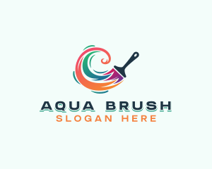 Refurbish Painting Brush logo design