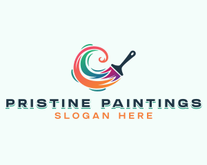 Refurbish Painting Brush logo design