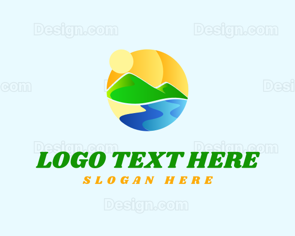 Circle Tourism Landscape Logo