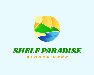 Circle Tourism Landscape logo design