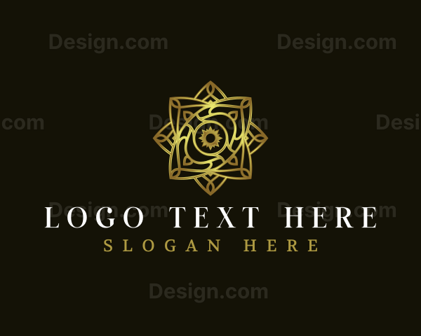 Luxury Floral Star Logo