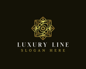 Luxury Floral Star logo design