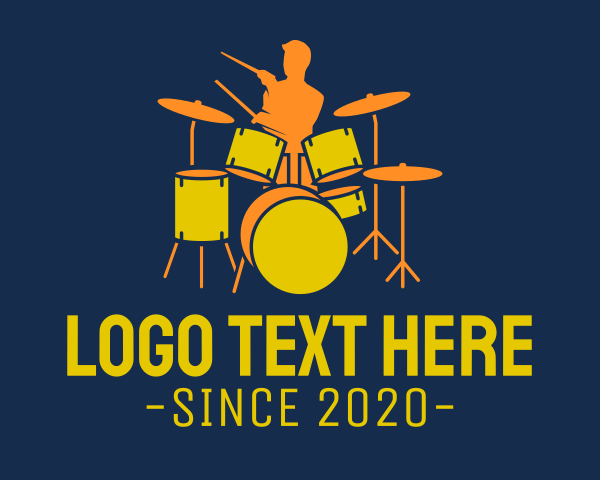 Drum Teacher logo example 4