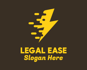 Yellow Fast Lightning Logo