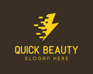 Yellow Fast Lightning logo