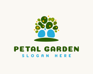 Organic Orange Tree logo design