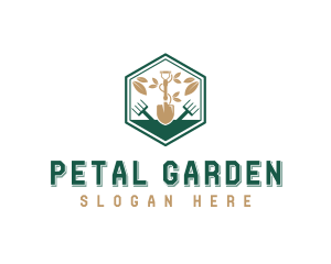 Shovel Rake Landscaping logo design