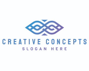 Creative Gradient Loop logo design