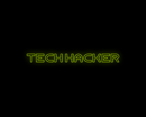 Futuristic Tech Hacker logo design