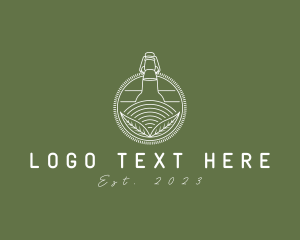 Kombucha Tea Bottle logo