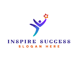 Human Star Success logo design