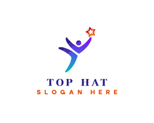 Human Star Success logo design