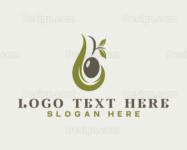 Olive Oil Leaf Logo