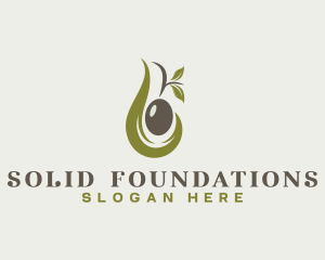 Olive Oil Leaf logo