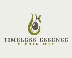 Olive Oil Leaf logo design