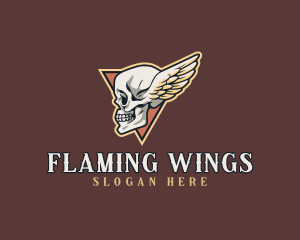 Punk Skull Wings logo