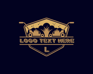 Lawn Mower Landscaper logo