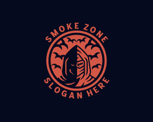 Smoke Ninja Fighter logo design