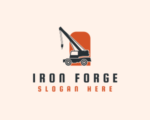 Construction Tower Crane logo design