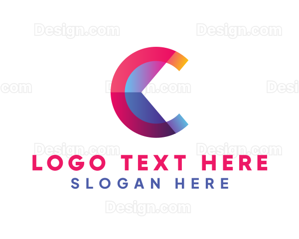 Colorful Business Letter C Logo