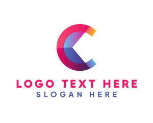 Colorful Business Letter C logo