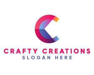 Colorful Business Letter C logo design