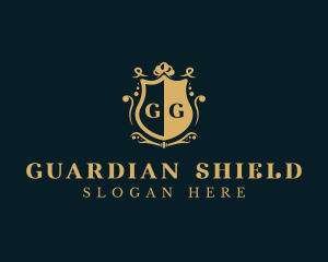 Royal Boutique Shield logo design