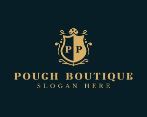 Royal Boutique Shield logo design