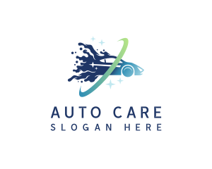 Auto Wash Car Cleaning logo design