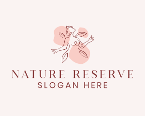 Nature Petal Woman logo design