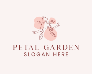 Nature Petal Woman logo design