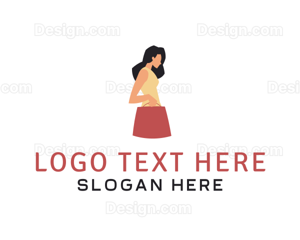 Woman Dress Bag Logo