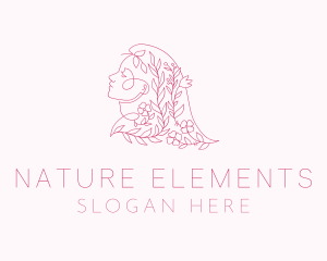 Floral Nature Female logo design