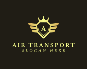 Aviation Flight Shield logo design