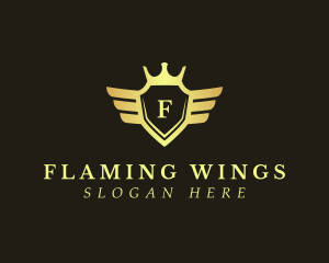 Aviation Flight Shield logo design