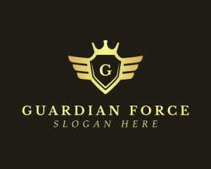 Aviation Flight Shield logo design