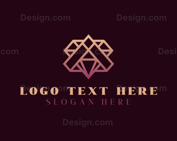 Elegant Diamond Letter A Logo