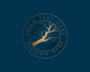 Oak - Tree Branch Park logo design