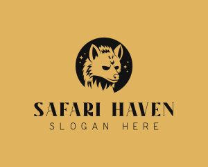 Wild Hyena Safari logo design