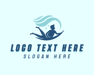 Ocean Surfing Wave logo