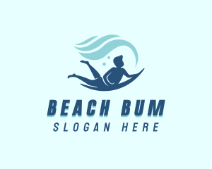 Ocean Surfing Wave logo design