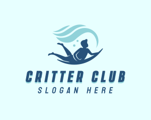 Ocean Surfing Wave logo design