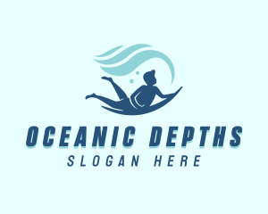 Ocean Surfing Wave logo design