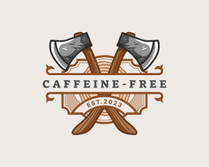 Lumberjack Woodcutter Axe  logo design