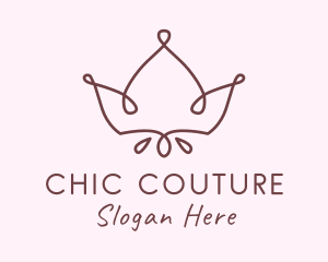 Elegant Crown Accessory logo design