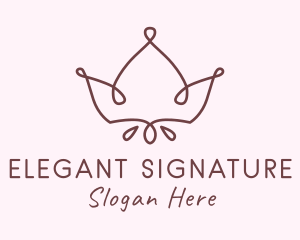 Elegant Crown Accessory logo design