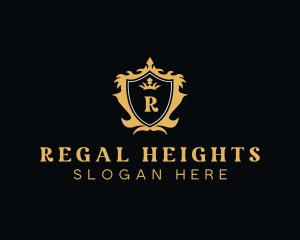 Regal Crown Shield logo design