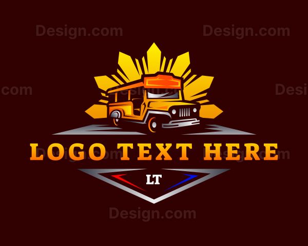 Jeepney Automobile Transportation Logo