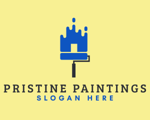 Painting Builder Home logo design